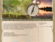 Tablet Screenshot of deadrivercampersinc.com